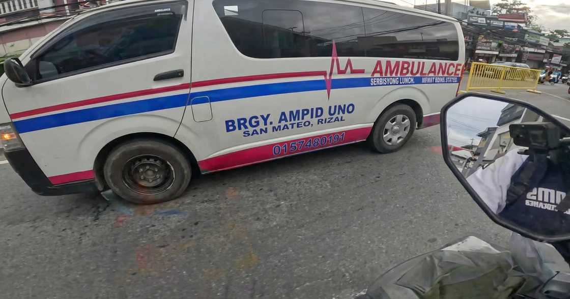 Woman injured after being hit by a counterflowing ambulance in Batasan-San Mateo road