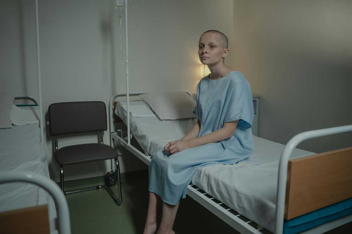 A patient in a ward