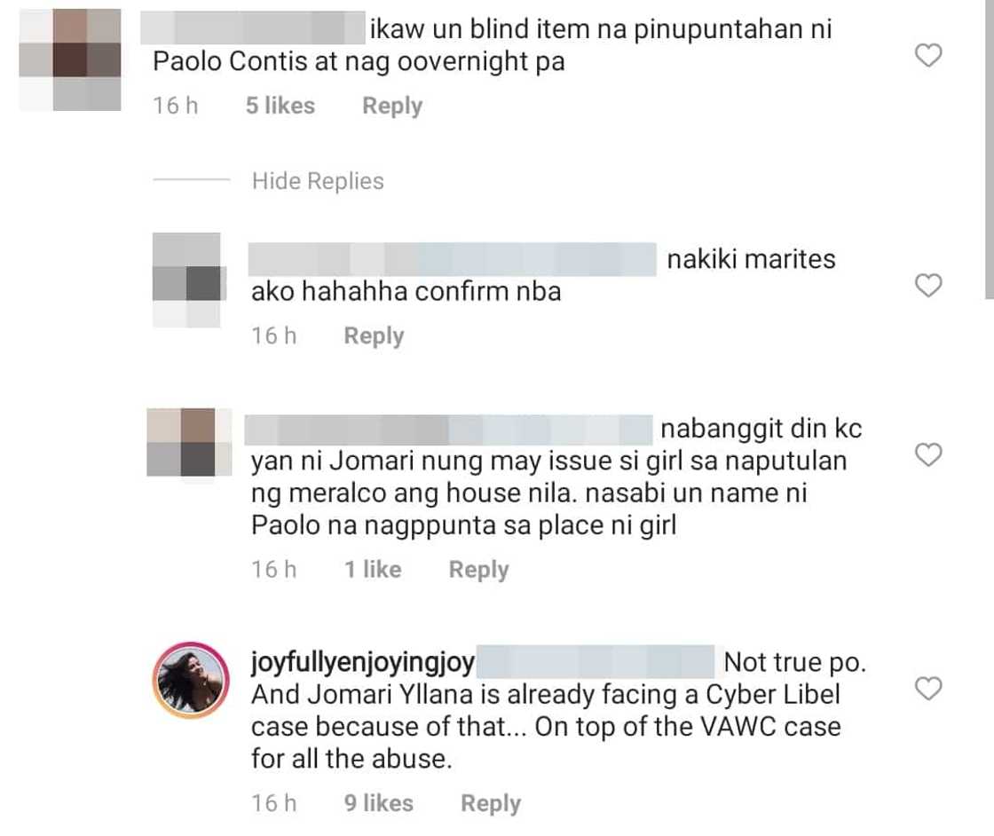 Jomari Yllana's ex-partner Joy Reyes denies being involved with Paolo Contis Jomari Yllana's ex-partner Joy Reyes denies being involved with Paolo Contis