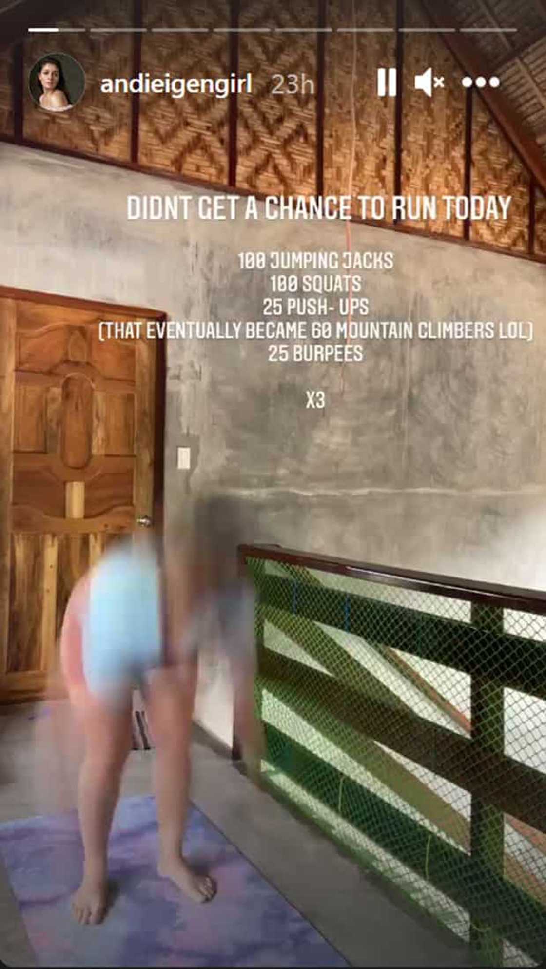 Andi Eigenmann, siniseryoso ang balik-alindog goals; intense workout routine ipinost sa Instagram Andi Eigenmann, siniseryoso ang balik-alindog goals; intense workout routine ipinost sa Instagram