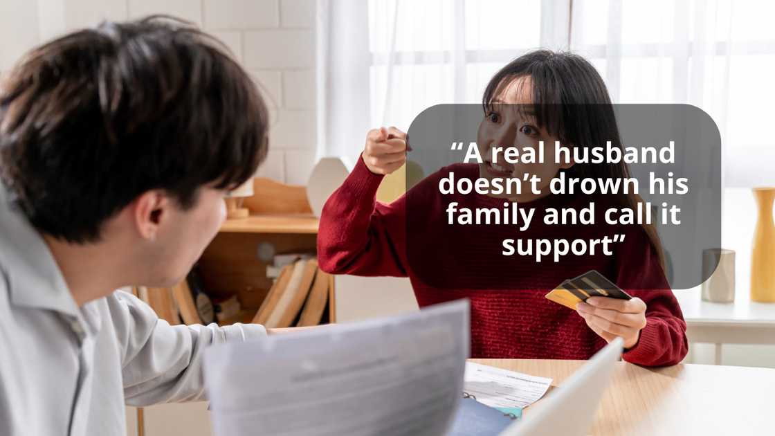 A couple is arguing A couple is arguing