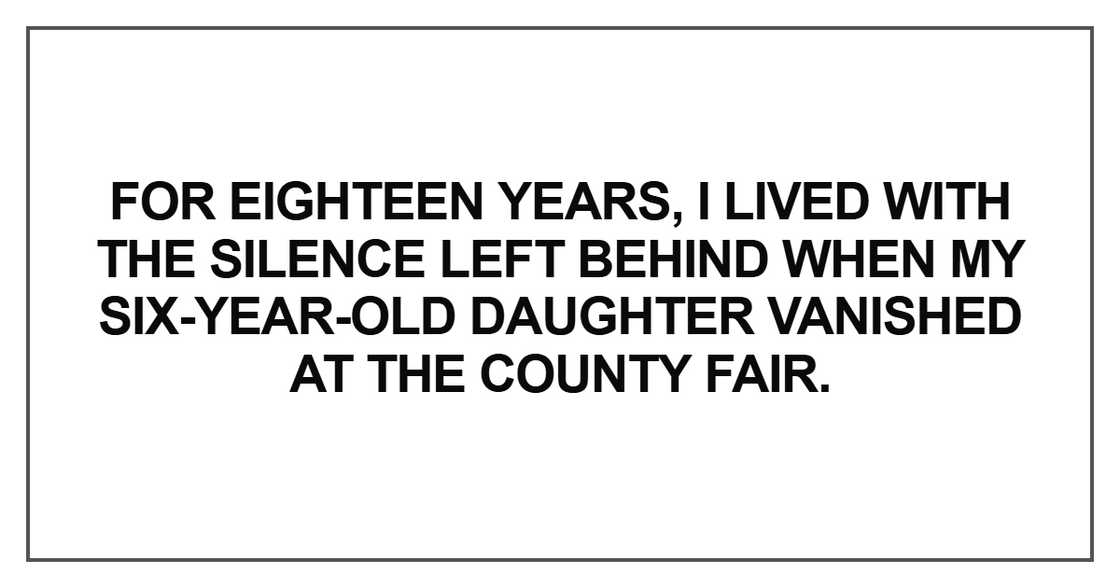 For eighteen years, I lived with the silence