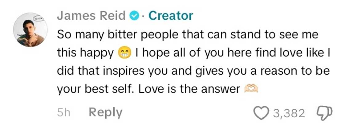 James Reid reacts as netizens fill his video post with past photos of him, Nadine Lustre James Reid reacts as netizens fill his video post with past photos of him, Nadine Lustre