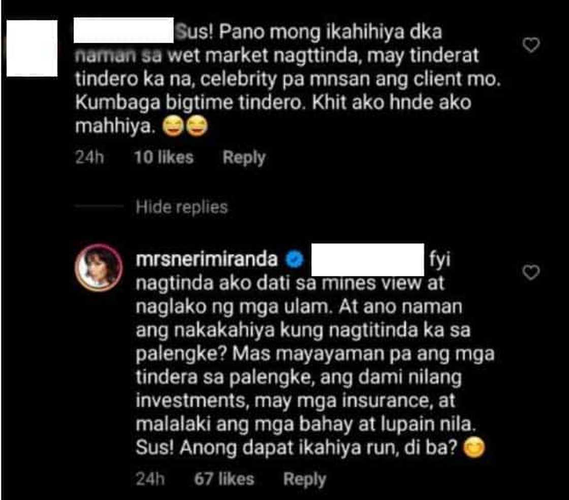 Neri Naig gets irked at basher who seemed to look down on "tindero sa palengke" Neri Naig gets irked at basher who seemed to look down on "tindero sa palengke"