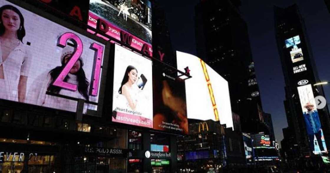 Heart Evangelista graces New York Times Square billboard in defining fashion moment Heart Evangelista graces New York Times Square billboard in defining fashion moment