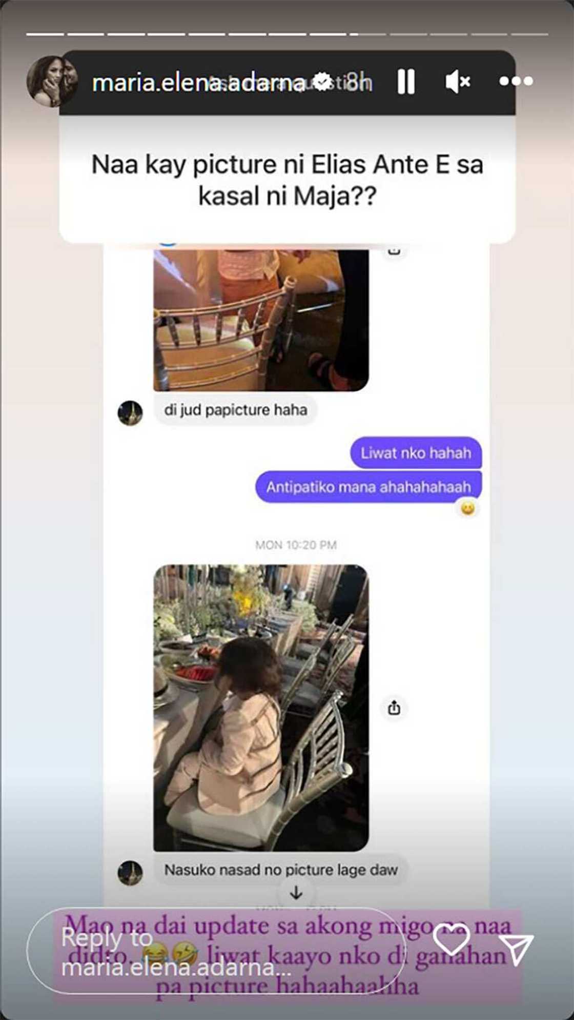Ellen Adarna, nawindang kay Elias Modesto habang umaattend ng kasal ni Maja Salvador: “Ayaw magpa-picture” Ellen Adarna, nawindang kay Elias Modesto habang umaattend ng kasal ni Maja Salvador: “Ayaw magpa-picture”