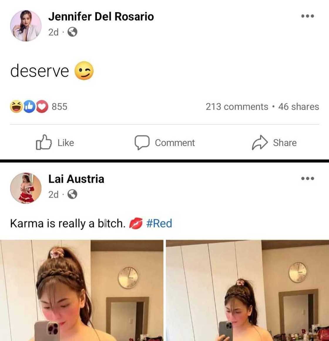 Jen Del Rosario, Lai Austira, viral ang cryptic posts sa gitna ng Rob-Toni isyu Jen Del Rosario, Lai Austira, viral ang cryptic posts sa gitna ng Rob-Toni isyu