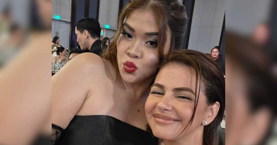 Janine Gutierrez, may makulit na caption sa selfie nila ni Melai Cantiveros Janine Gutierrez, may makulit na caption sa selfie nila ni Melai Cantiveros