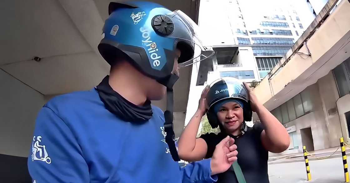 Pasahero ni kuyang rider nagmistulang si Sadness sa ginawa sa hairnet