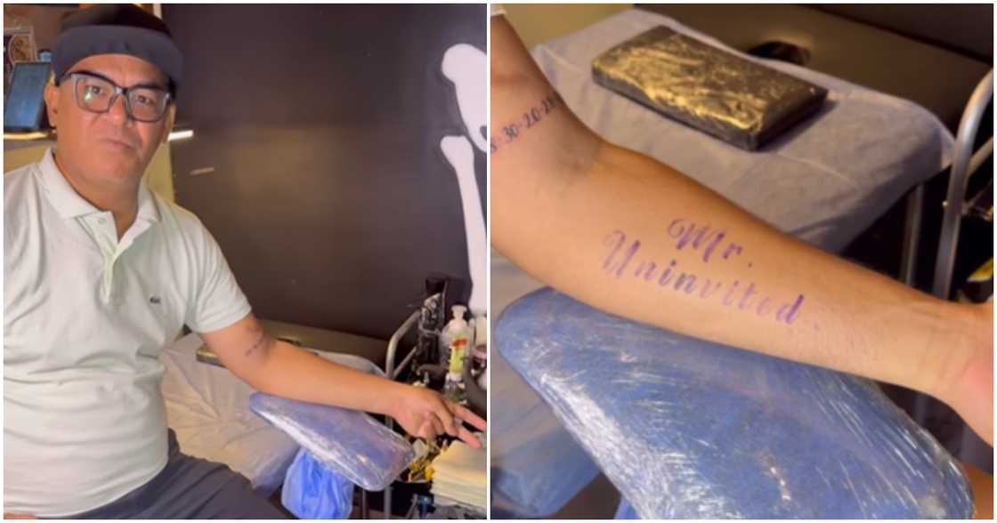 Gene Padilla, ibinida ang kanyang 'Mr. Uninvited' tattoo Gene Padilla, ibinida ang kanyang 'Mr. Uninvited' tattoo