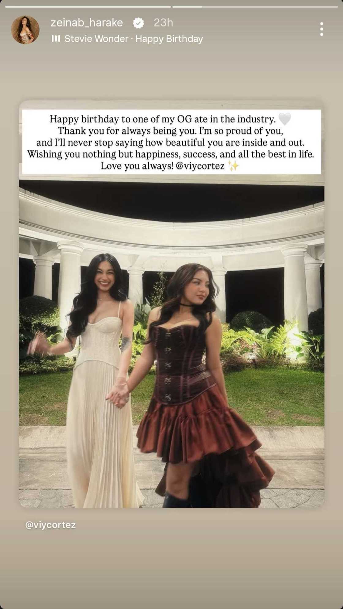 "One of my OG ate": Zeinab Harake, may matamis na pagbati kay Viy Cortez "One of my OG ate": Zeinab Harake, may matamis na pagbati kay Viy Cortez