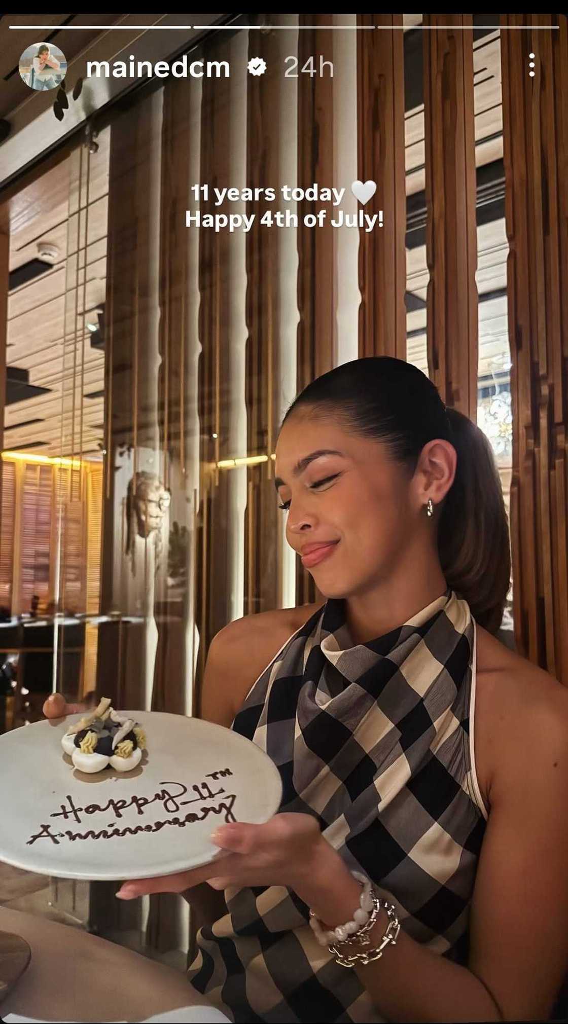 Maine Mendoza, ipinagdiwang ang ika-11 anibersaryo sa showbiz -Ipinasilip ang selebrasyon niya