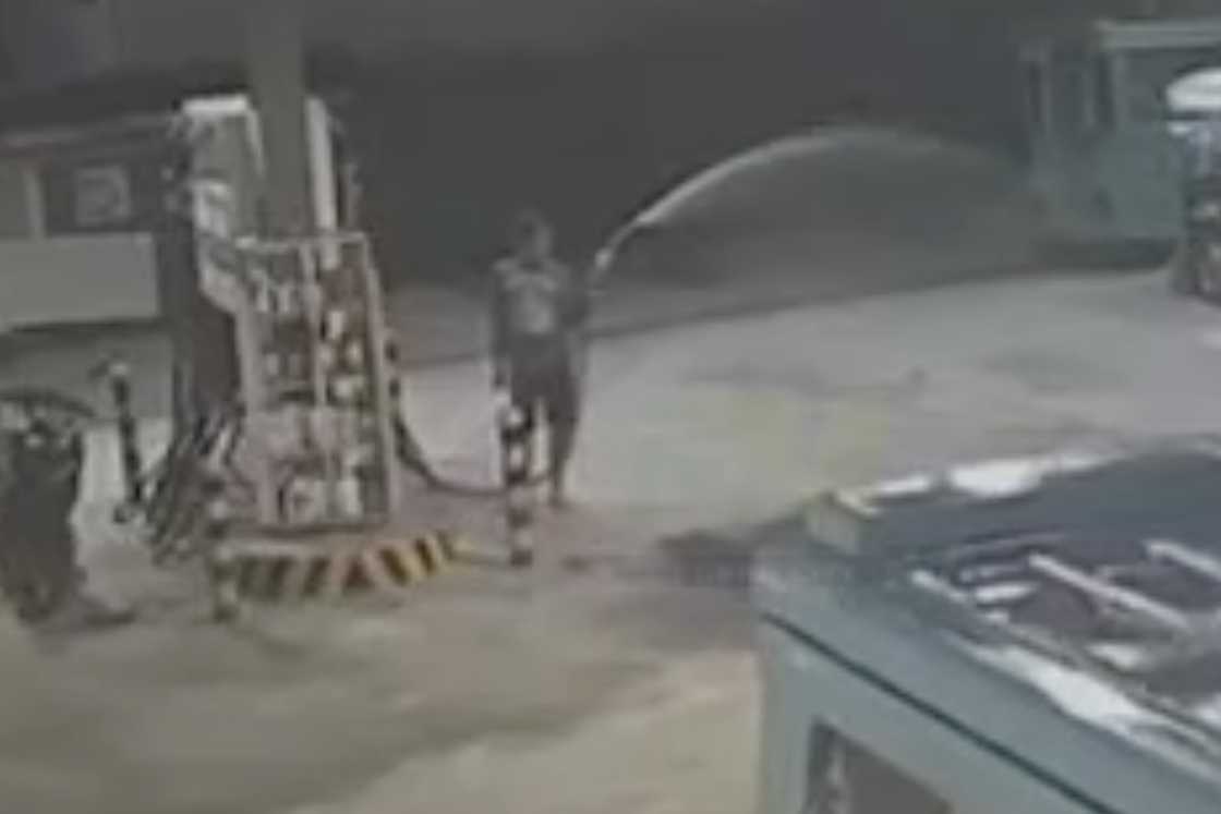 33-anyos na lalaki, nahuli sa CCTV na nagsaboy ng gasolina na nagkakahalaga ng halos P3,000