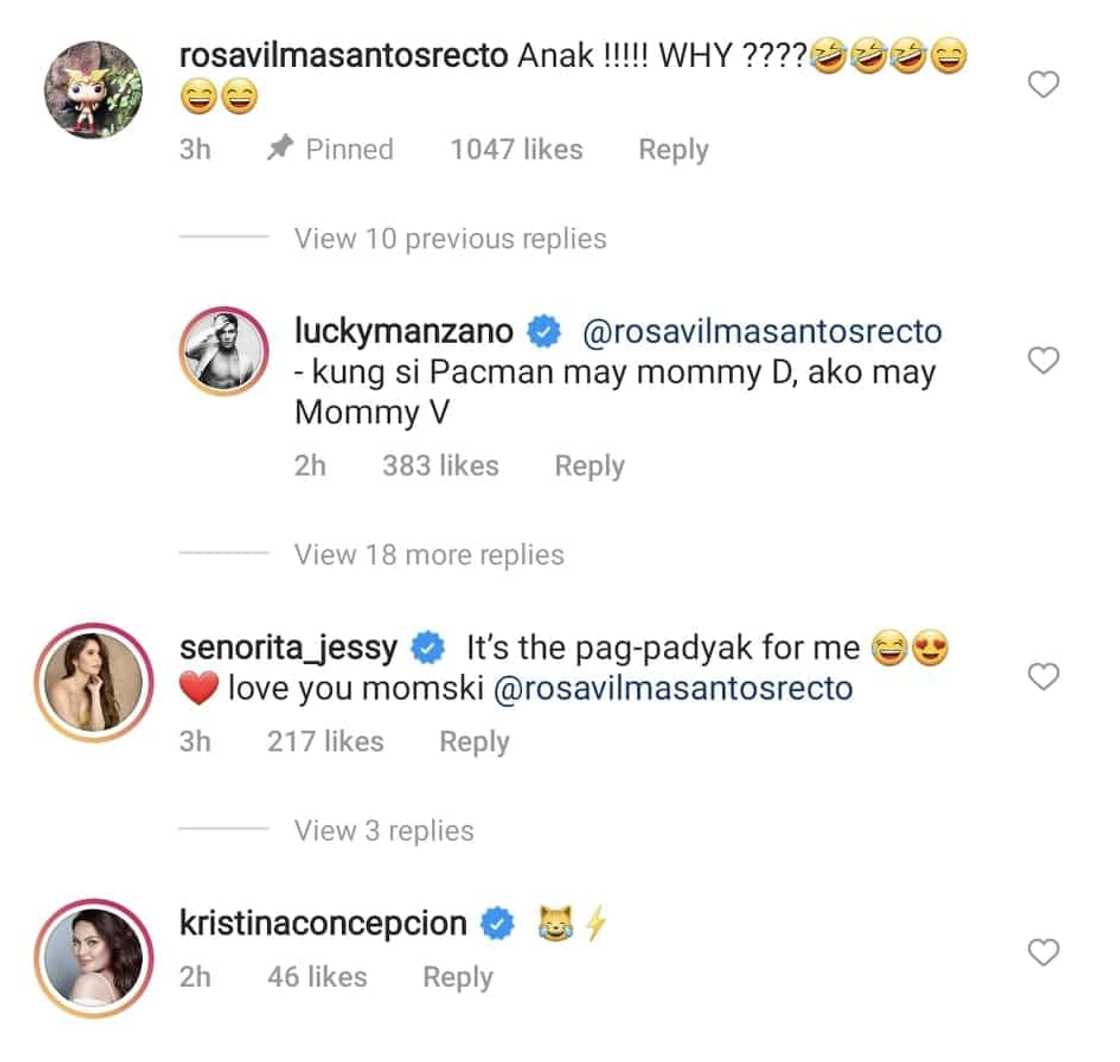 Luis Manzano posts hilarious video of Vilma Santos's reaction to Manny Pacquiao's fight Luis Manzano posts hilarious video of Vilma Santos's reaction to Manny Pacquiao's fight
