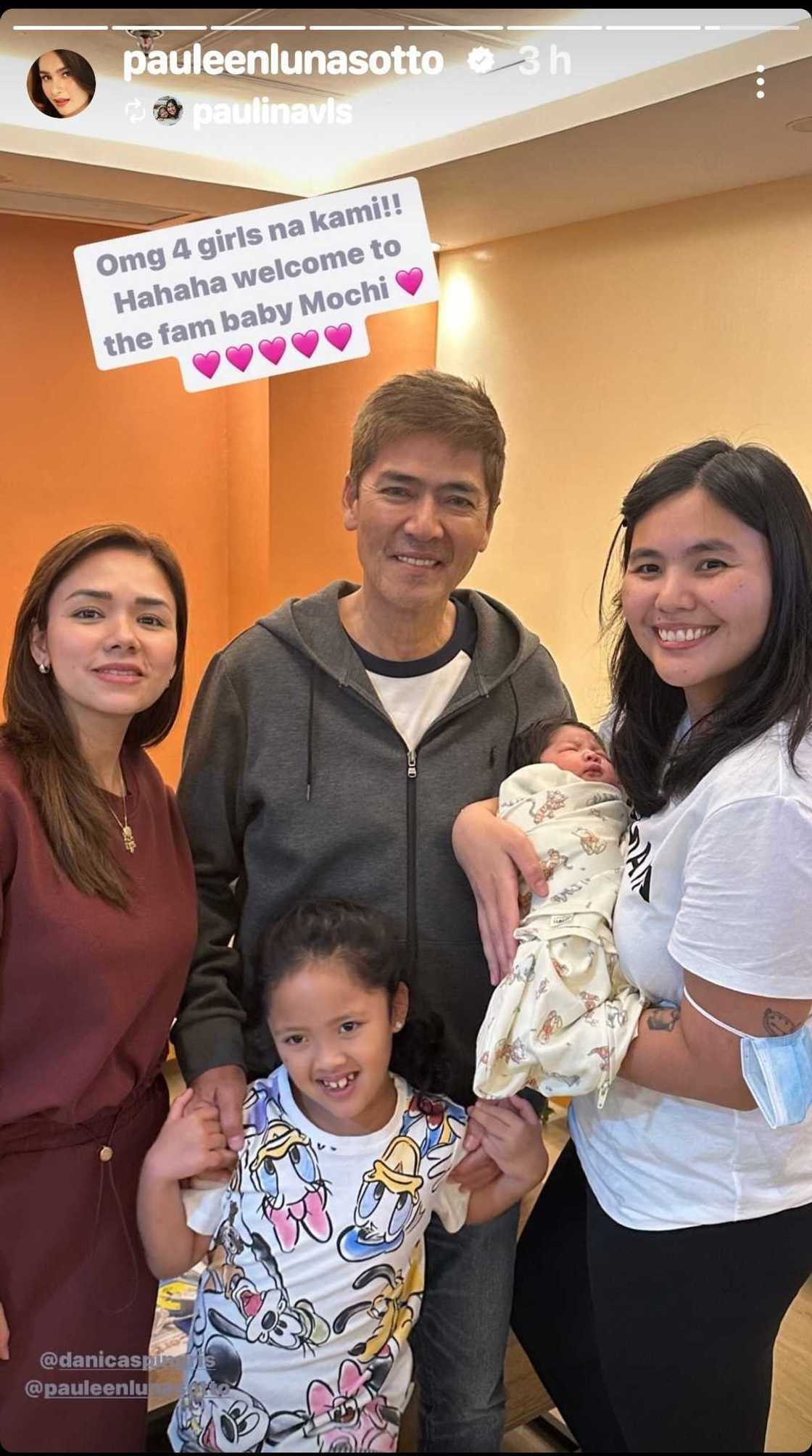 Paulina Sotto shares lovely snap with dad Vic Sotto, sisters Danica, Tali, Mochi