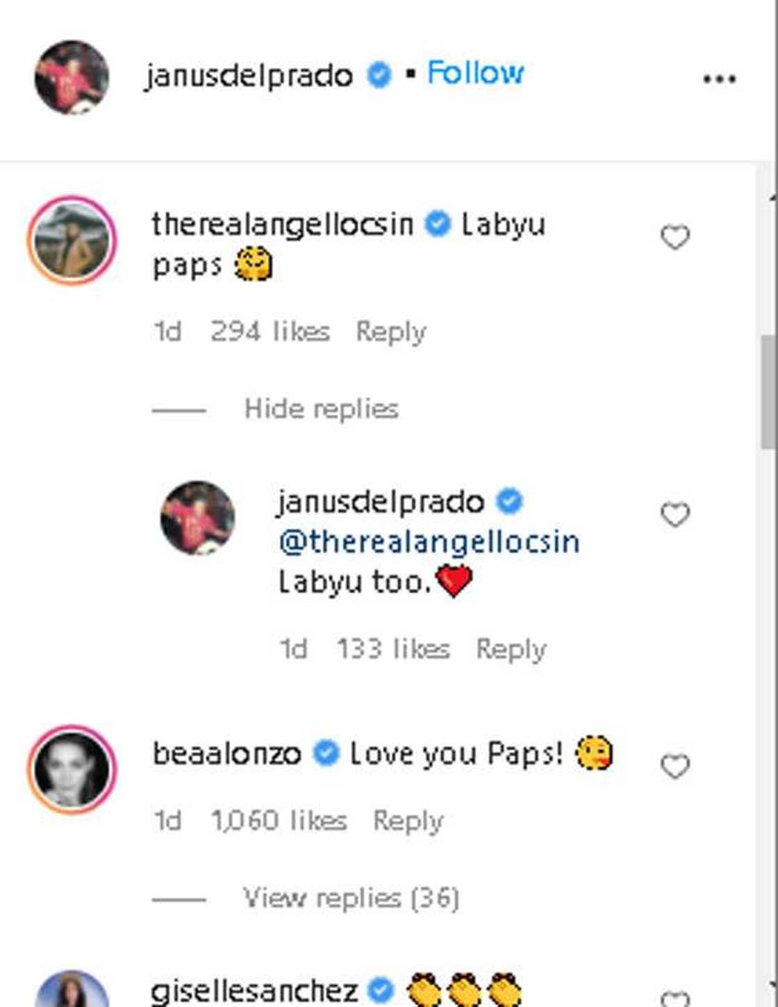 Angel Locsin, Bea Alonzo, nagpakita ng suporta kay Janus del Prado sa gitna ng mga isiniwalat niya kamakailan Angel Locsin, Bea Alonzo, nagpakita ng suporta kay Janus del Prado sa gitna ng mga isiniwalat niya kamakailan