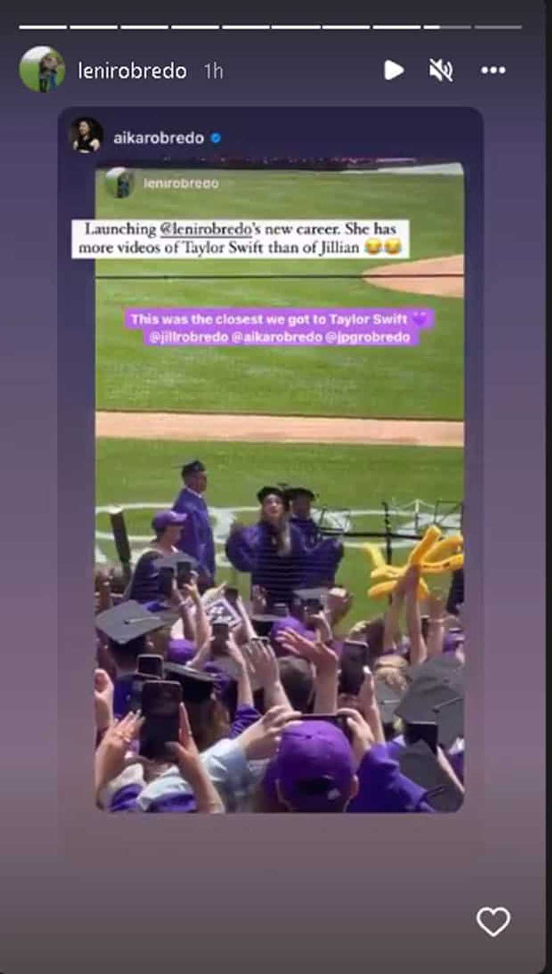 VP Leni Robredo, nag-fangirl kay Taylor Swift, ni-record buong speech sa graduation ni Jillian VP Leni Robredo, nag-fangirl kay Taylor Swift, ni-record buong speech sa graduation ni Jillian
