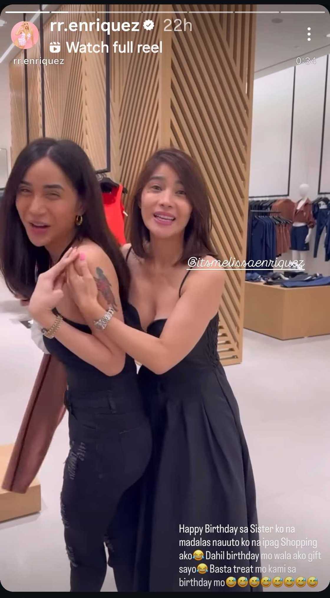 RR Enriquez, may kwelang birthday greetings para sa kapatid na si Melissa RR Enriquez, may kwelang birthday greetings para sa kapatid na si Melissa