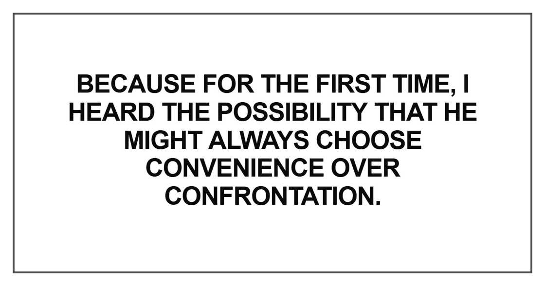 Because for the first time Because for the first time
