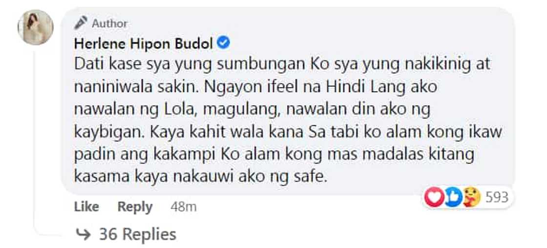 Herlene Budol shares pics with Nanay Bireng’s grave: “Nasumbong ko nang lahat kay nanay” Herlene Budol shares pics with Nanay Bireng’s grave: “Nasumbong ko nang lahat kay nanay”