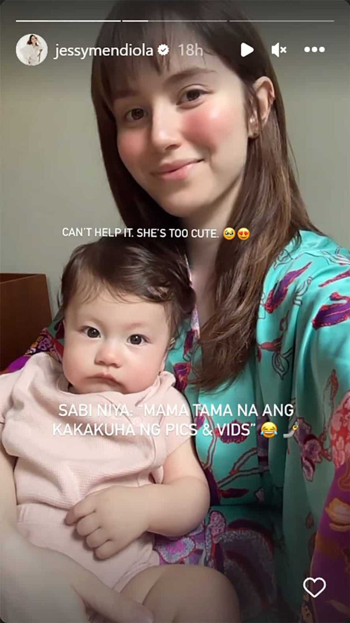 Jessy Mendiola, tuloy sa pag-pic at vid sa anak kahit tila di na peg ginagawa ng ina: “Cant help it” Jessy Mendiola, tuloy sa pag-pic at vid sa anak kahit tila di na peg ginagawa ng ina: “Cant help it”