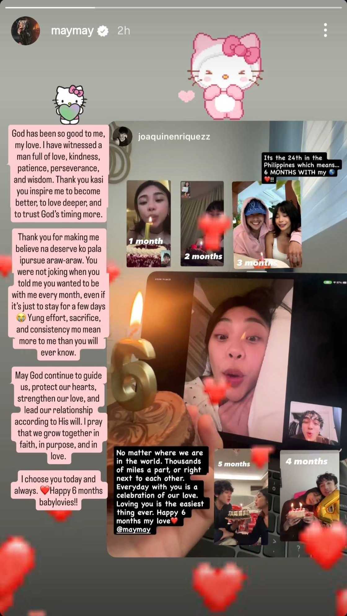 Maymay Entrata celebrates 6th months with Joaquin Enriquez: "I choose you today and always" Maymay Entrata celebrates 6th months with Joaquin Enriquez: "I choose you today and always"