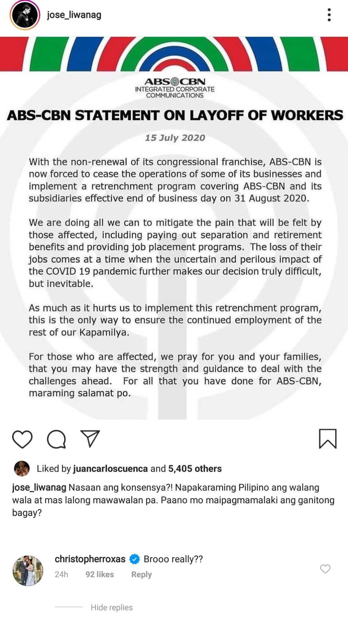Gladys Reyes, rumesbak sa nag-mura sa kanyang asawa kaugnay ng ABS-CBN crisis Gladys Reyes, rumesbak sa nag-mura sa kanyang asawa kaugnay ng ABS-CBN crisis