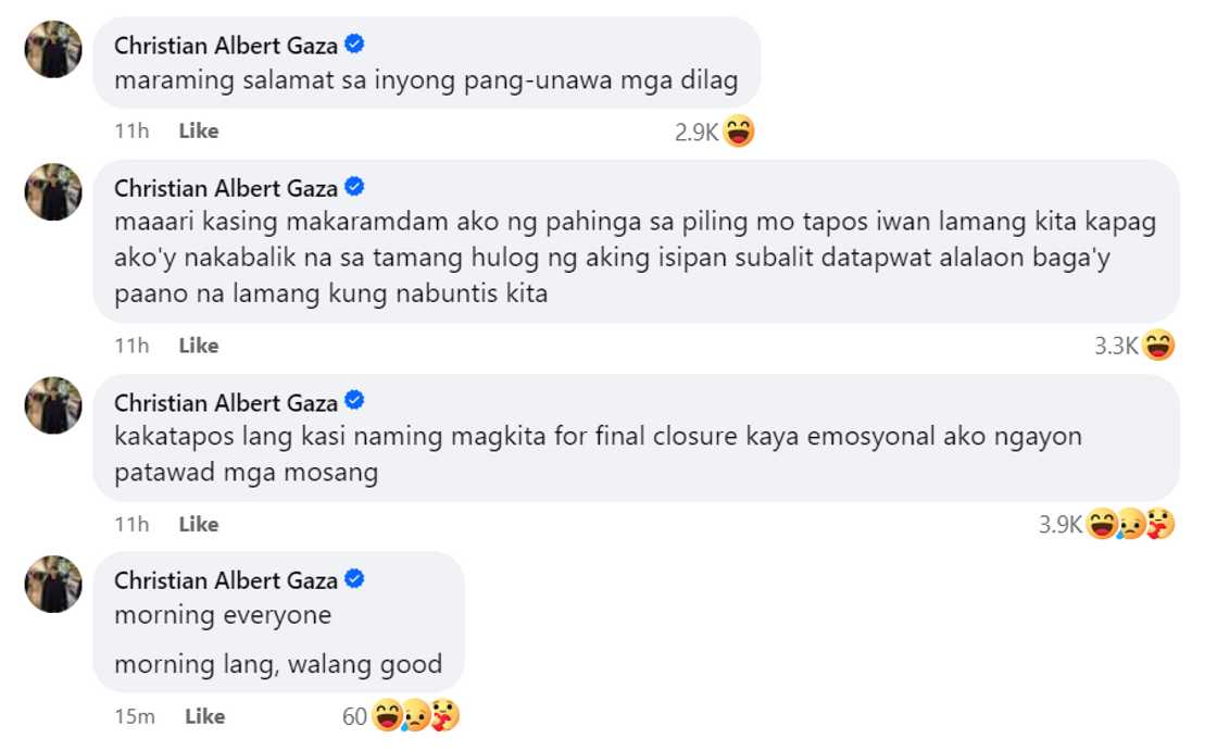 Xian Gaza, may post ukol sa love life niya: "Hindi pa ko nakaka-move on" Xian Gaza, may post ukol sa love life niya: "Hindi pa ko nakaka-move on"