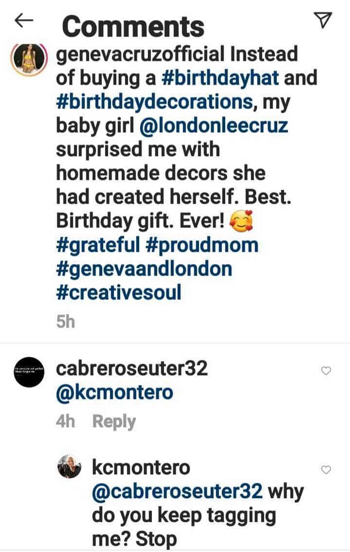 KC Montero, nainis sa pag-tag sa kanya ng netizen sa post ni Geneva Cruz KC Montero, nainis sa pag-tag sa kanya ng netizen sa post ni Geneva Cruz