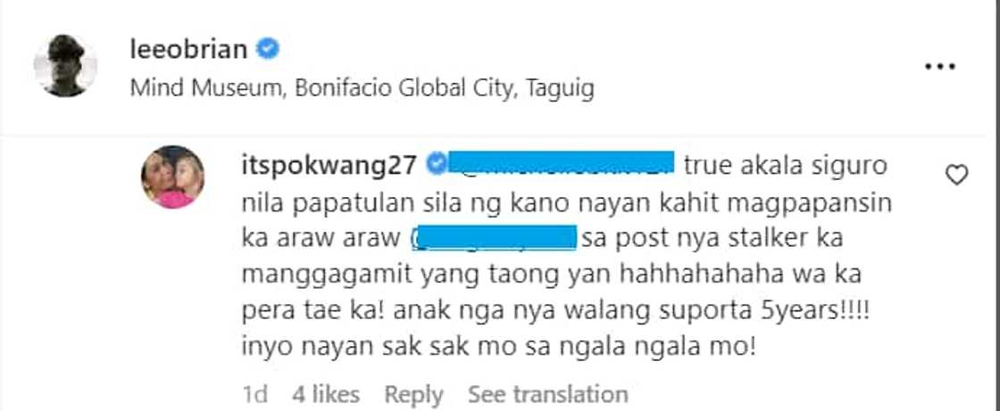 Pokwang, nagkomento sa post ni Lee O'Brian: "Anak nga nya walang suporta 5 years" Pokwang, nagkomento sa post ni Lee O'Brian: "Anak nga nya walang suporta 5 years"