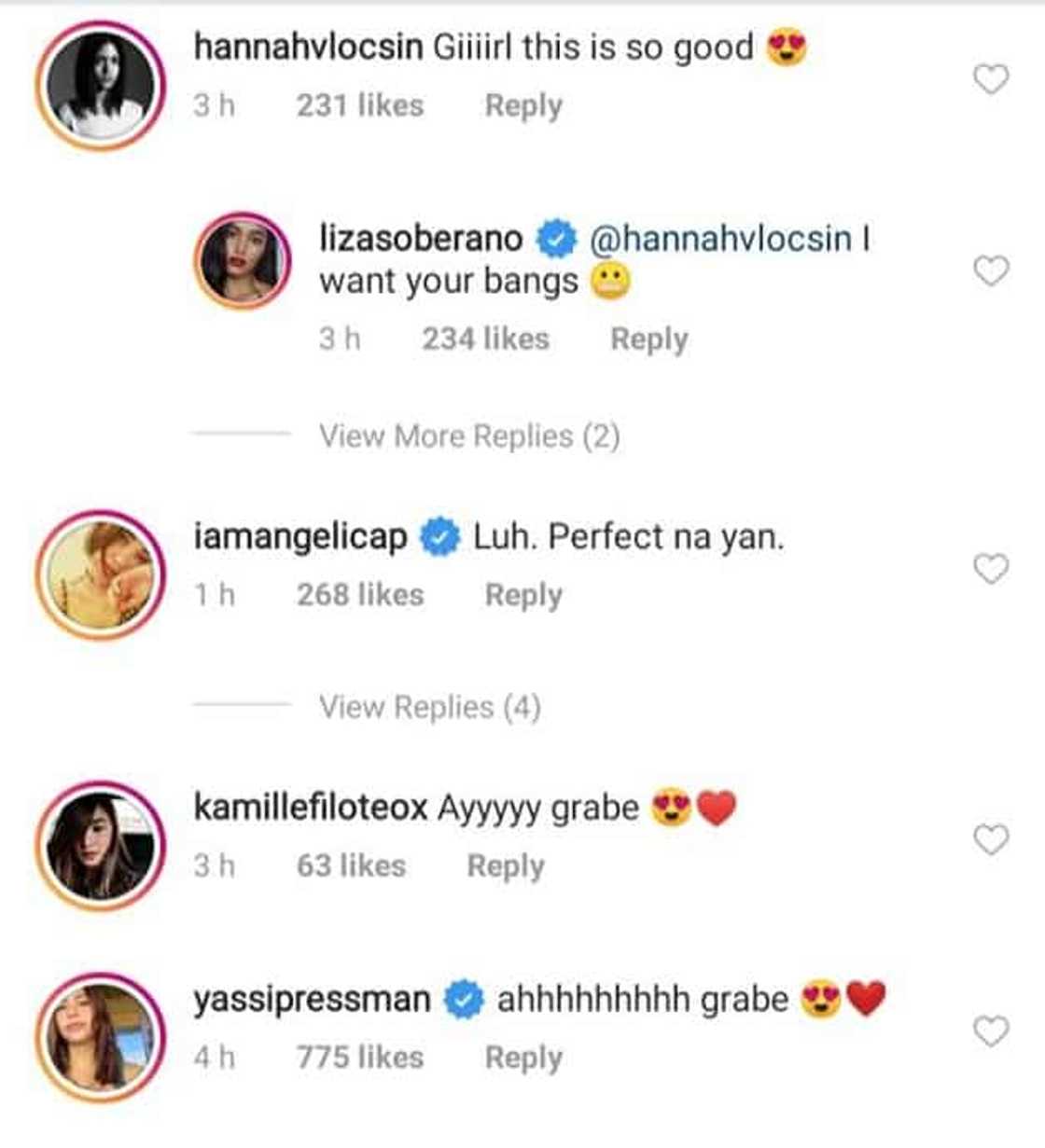 Bea Alonzo, Angelica Panganiban, other celebs react to Liza Soberano's viral photo