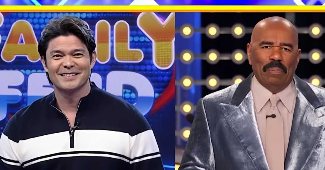 Dingdong Dantes, nakipagkulitan kay Steve Harvey sa espesyal na Family Feud PH anniversary episode