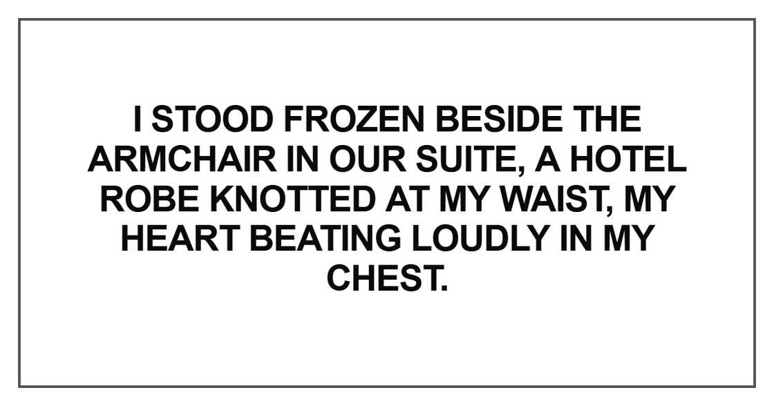 I stood frozen beside the armchair I stood frozen beside the armchair