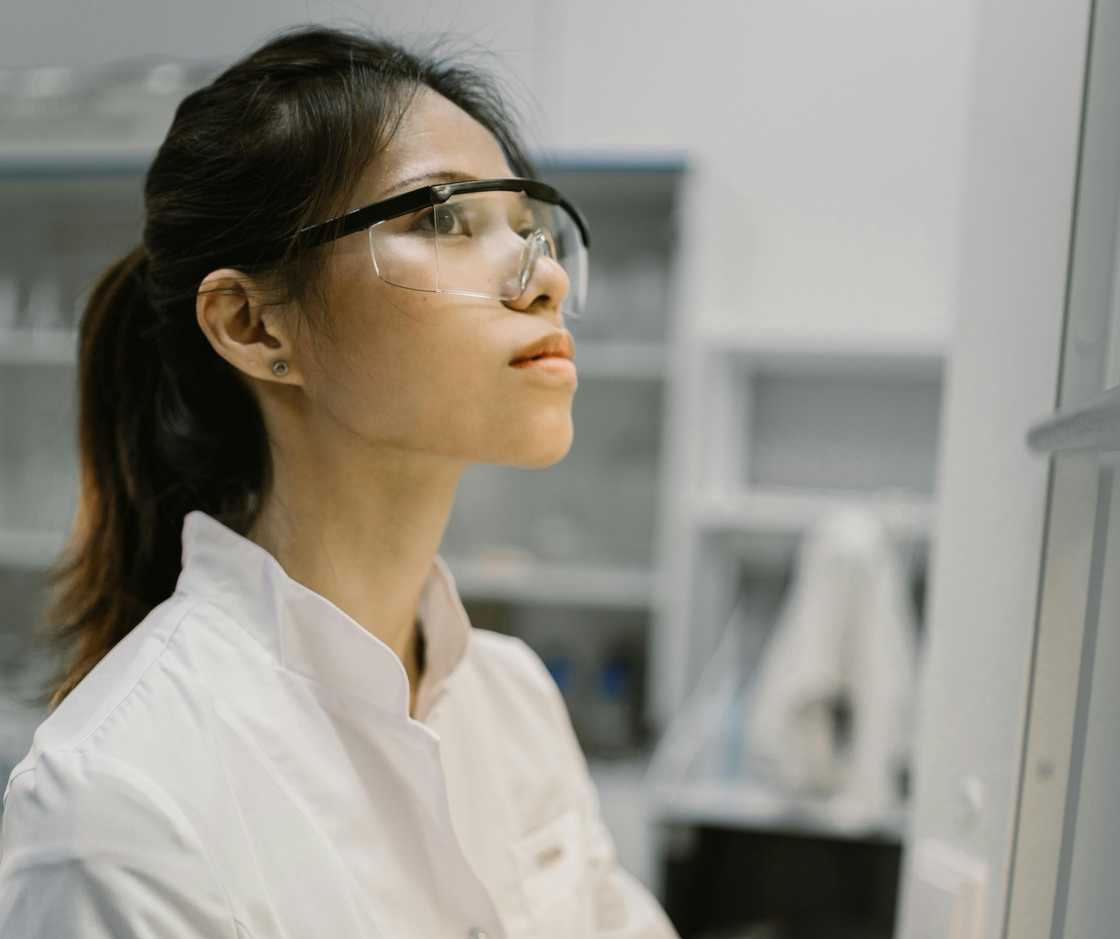 A distressed lab scientist A distressed lab scientist