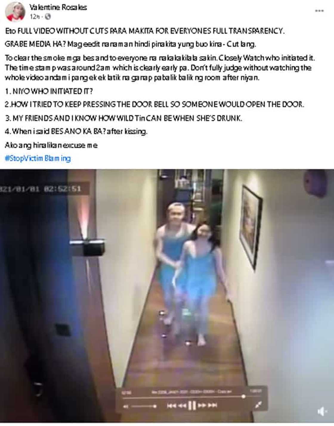 Suspect with Dacera in CCTV kissing video airs sentiment on FB, "Ako ang hinalikan excuse me" Suspect with Dacera in CCTV kissing video airs sentiment on FB, "Ako ang hinalikan excuse me"