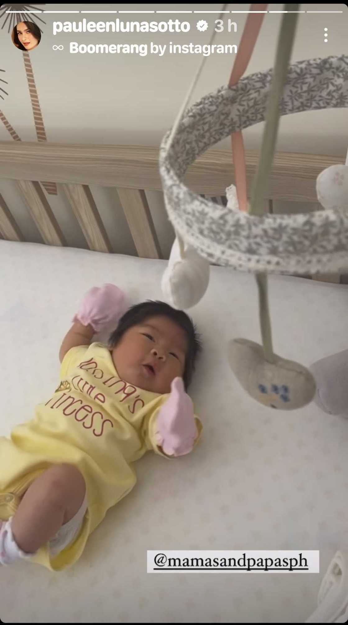 Video clip ng baby nina Vic Sotto at Pauleen Luna na si Mochi, kinagiliwan ng netizens Video clip ng baby nina Vic Sotto at Pauleen Luna na si Mochi, kinagiliwan ng netizens