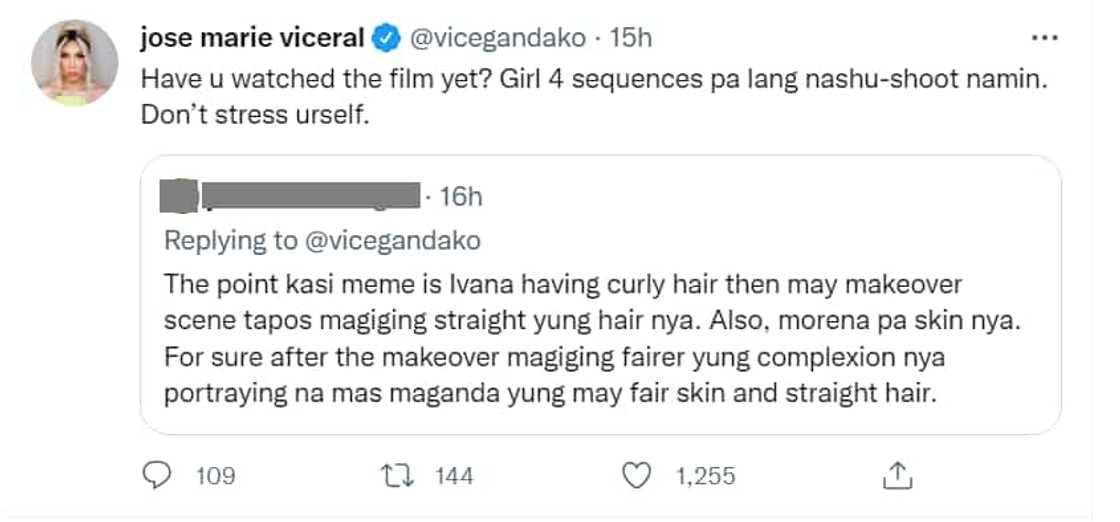 Vice Ganda, sinagot mga pumuna sa look ni Ivana Alawi sa upcoming movie nila: “Don’t stress yourself” Vice Ganda, sinagot mga pumuna sa look ni Ivana Alawi sa upcoming movie nila: “Don’t stress yourself”