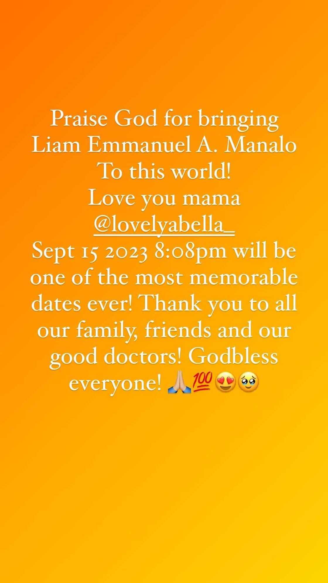 Benj Manalo sa pagkasilang ng anak: "One of the most memorable dates ever" Benj Manalo sa pagkasilang ng anak: "One of the most memorable dates ever"