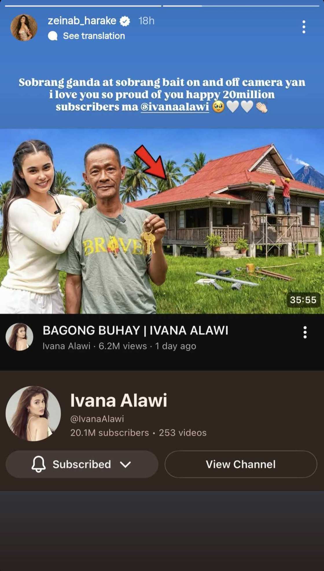 Zeinab Harake celebrates Ivana Alawi’s massive YouTube milestone Zeinab Harake celebrates Ivana Alawi’s massive YouTube milestone