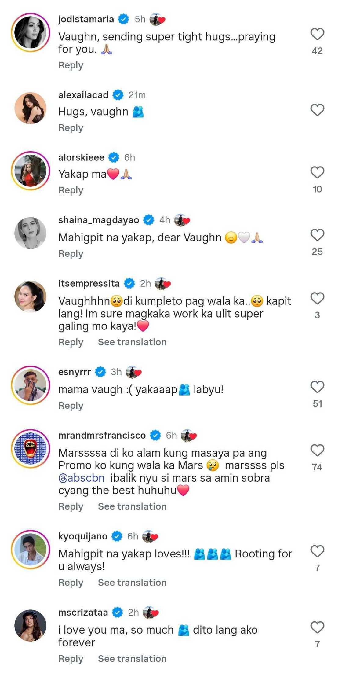 Ilang Kapamilya stars, nag-react sa post ng isang ABS-CBN employee na na-retrench Ilang Kapamilya stars, nag-react sa post ng isang ABS-CBN employee na na-retrench