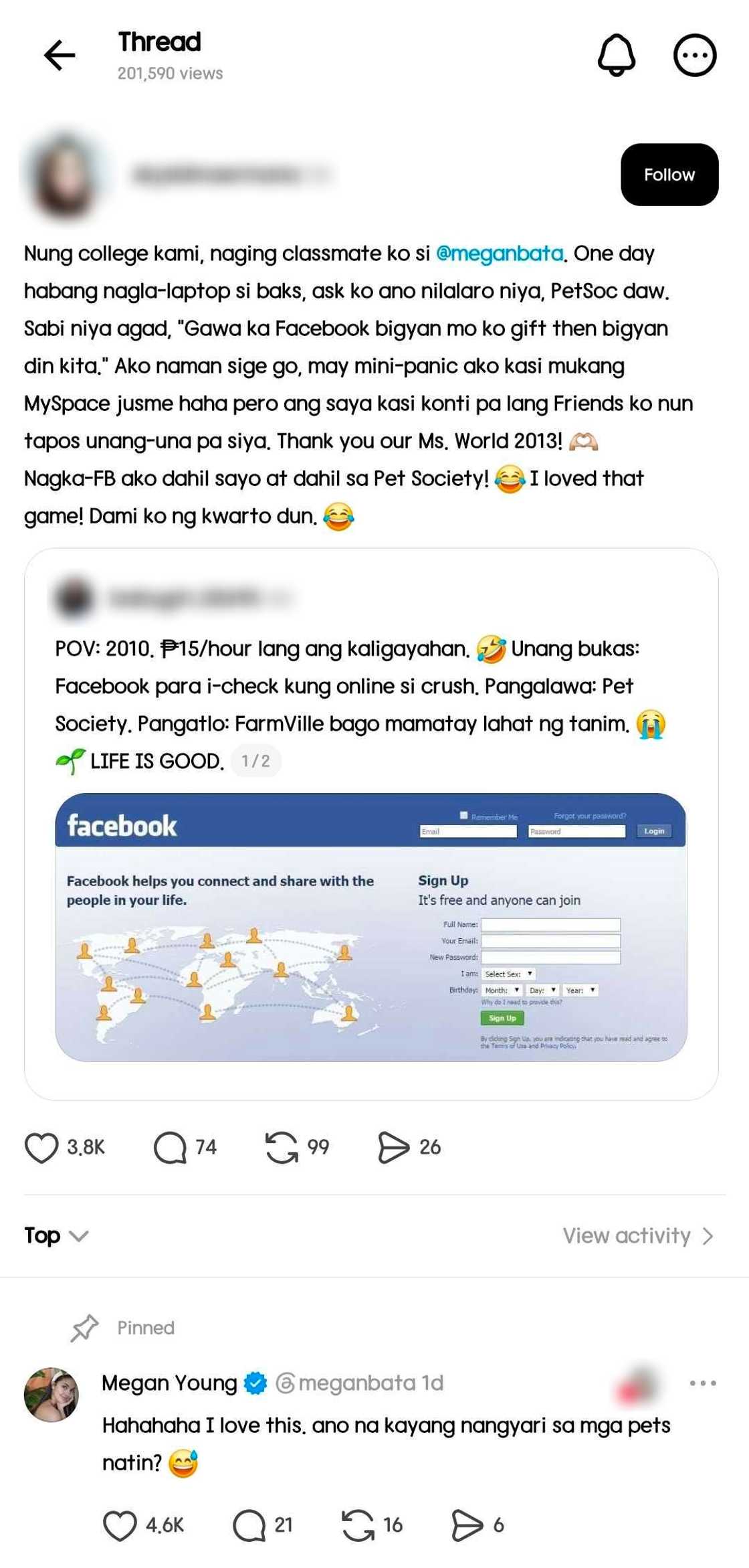 Megan Young, nag-react sa nostalgic post ng dating college classmate tungkol sa kanya Megan Young, nag-react sa nostalgic post ng dating college classmate tungkol sa kanya
