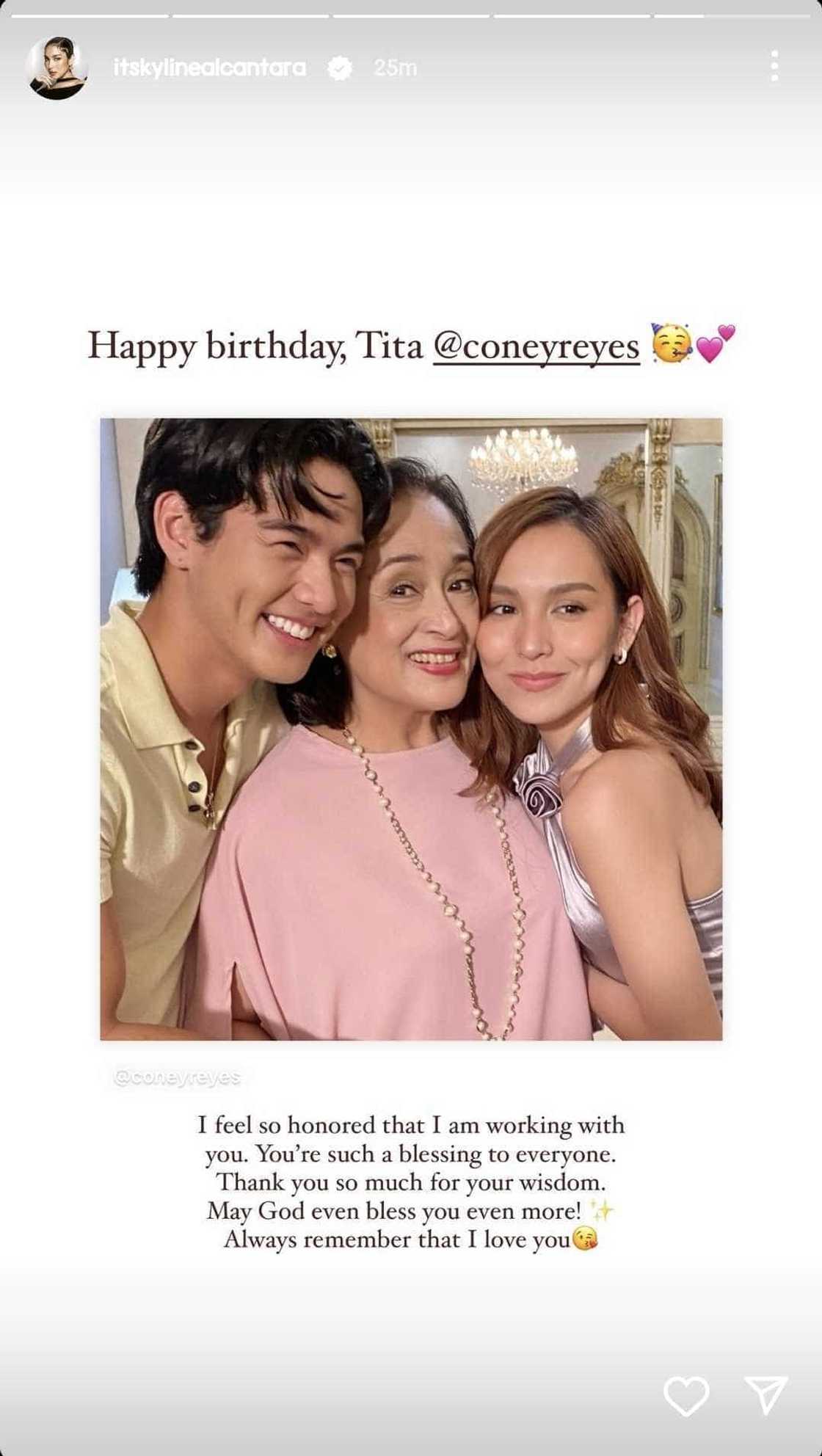 Kyline Alcantara pens a heartwarming birthday message for Coney Reyes Kyline Alcantara pens a heartwarming birthday message for Coney Reyes