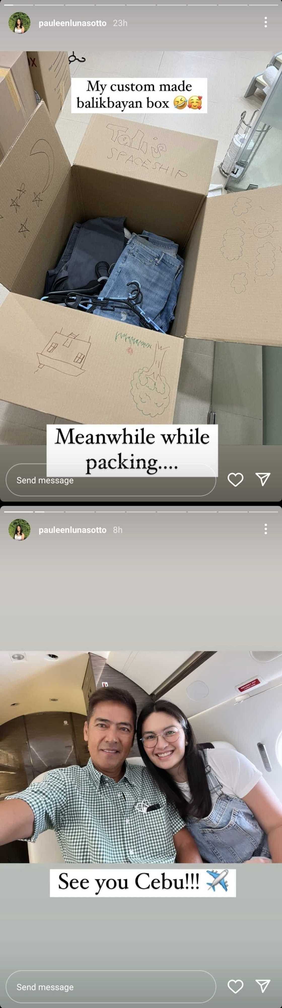 Pauleen Luna, ibinida ang kanyang "custom-made balikbayan box" na gawa ni Tali Pauleen Luna, ibinida ang kanyang "custom-made balikbayan box" na gawa ni Tali