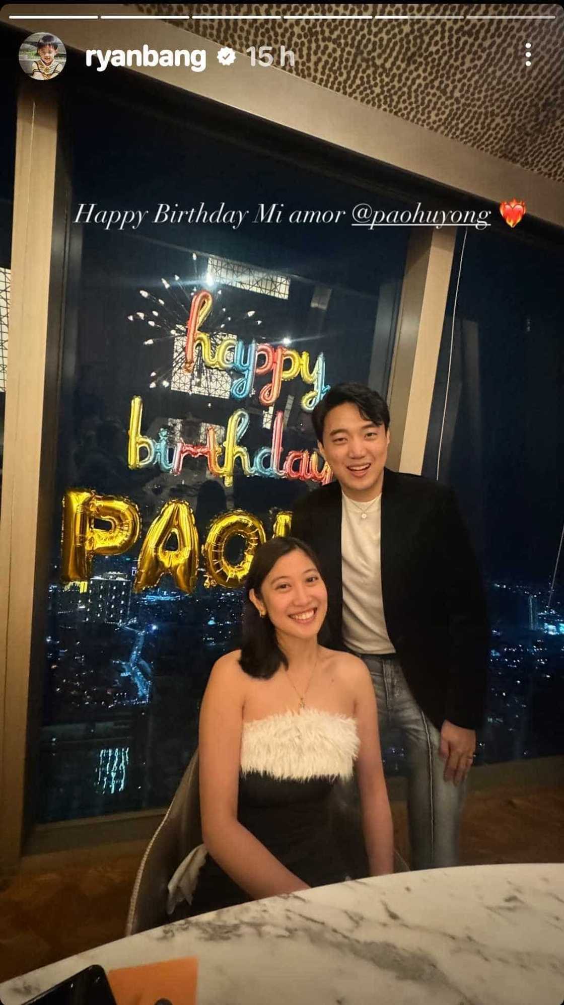 Ryan Bang posts short but sweet birthday greeting for girlfriend Paola Huyong Ryan Bang posts short but sweet birthday greeting for girlfriend Paola Huyong