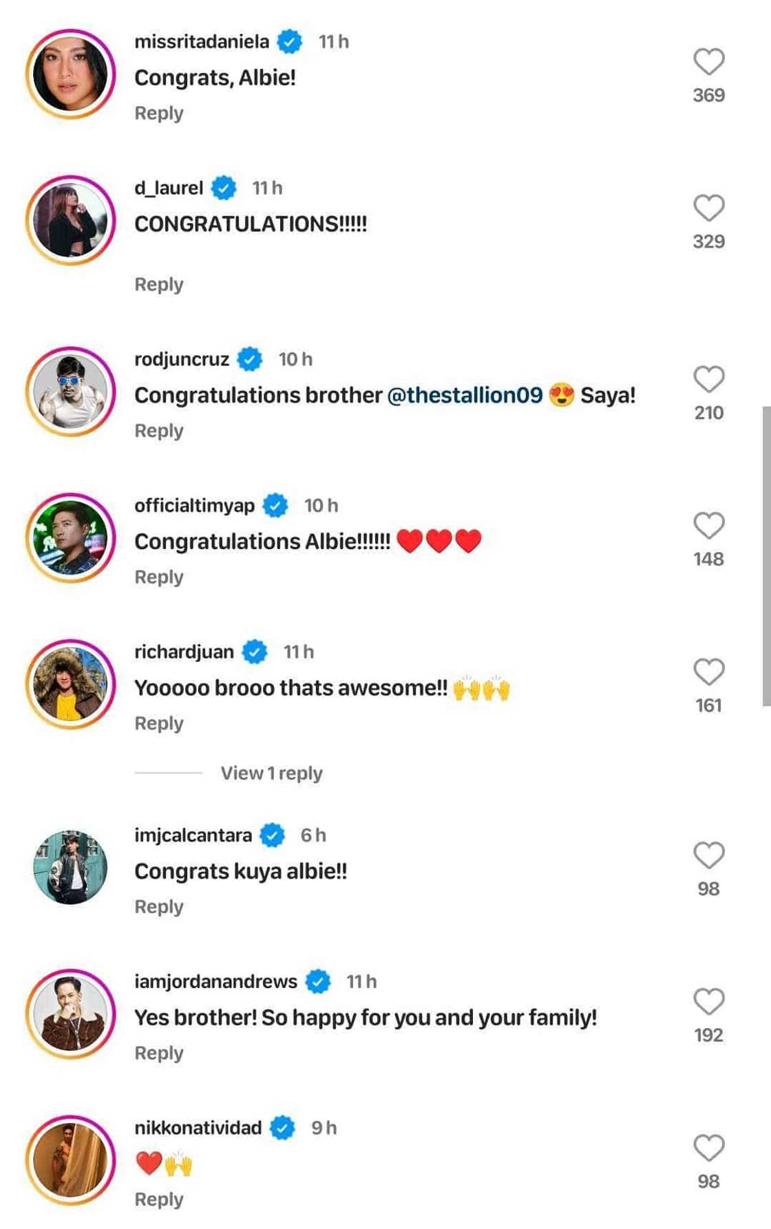Celebrities, napa-react nang ianunsyo ni Albie Casiño na daddy na siya Celebrities, napa-react nang ianunsyo ni Albie Casiño na daddy na siya