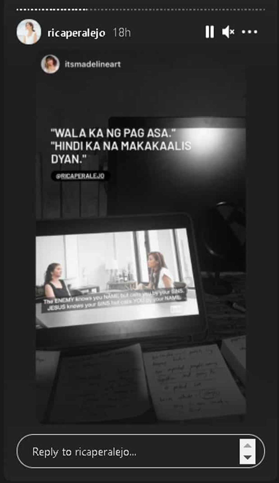 Rica Peralejo gently fires back at basher who told her: "Di ka na makakaalis diyan" Rica Peralejo gently fires back at basher who told her: "Di ka na makakaalis diyan"