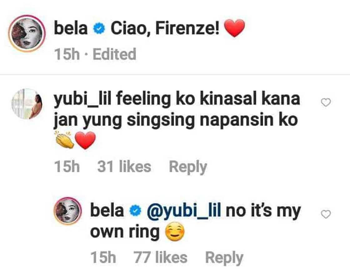 Bela Padilla denies getting married after netizen spotted her ring Bela Padilla denies getting married after netizen spotted her ring