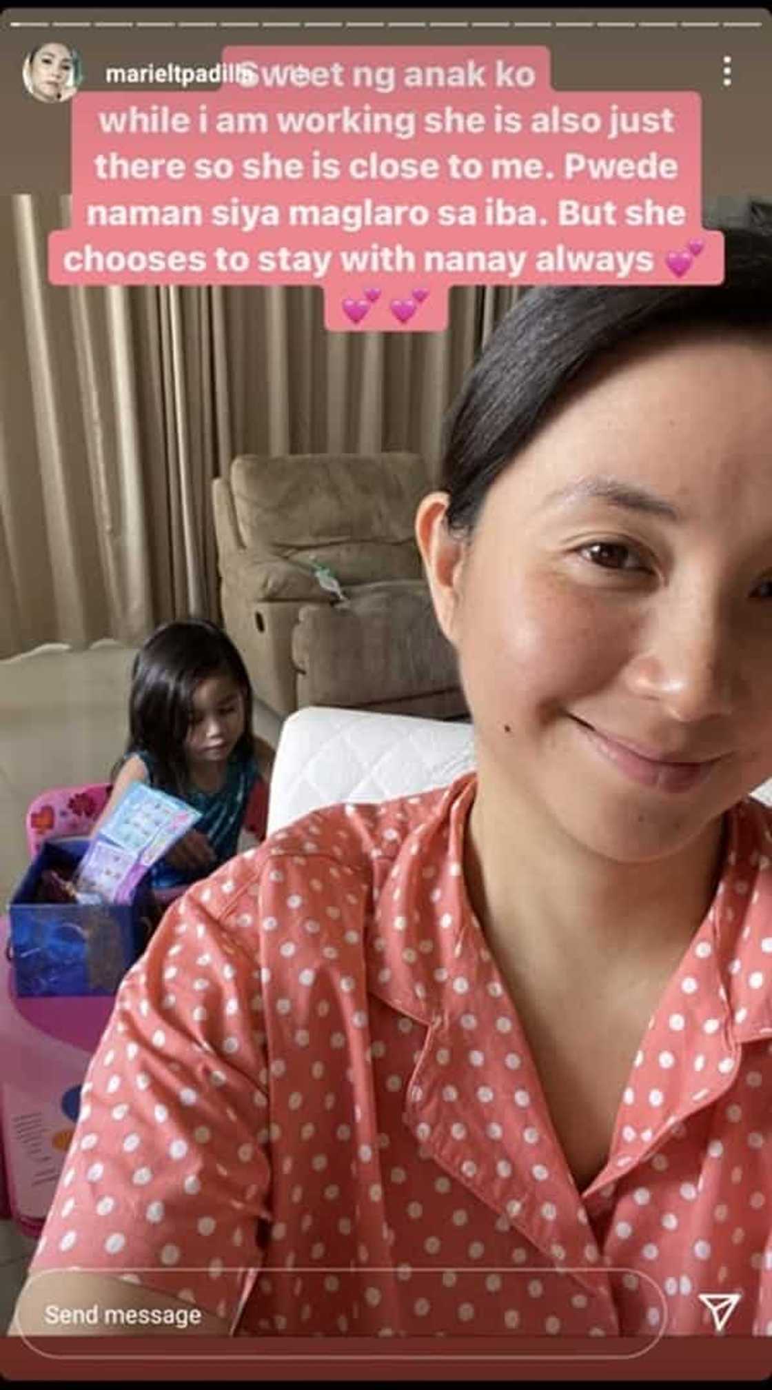 Mariel Padilla, na-touch sa pagsama sa kanya ni Isabella sa trabaho Mariel Padilla, na-touch sa pagsama sa kanya ni Isabella sa trabaho