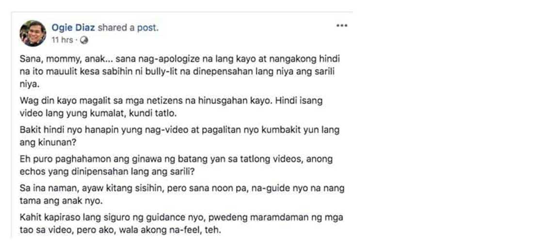 Celebrities lambast apology of viral Ateneo ‘bully’ student and his mom Celebrities lambast apology of viral Ateneo ‘bully’ student and his mom