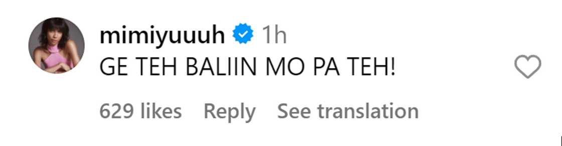 Mimiyuuuh, may kwelang reaksyon sa new pics ni Nadine Lustre: “Baliin mo pa teh” Mimiyuuuh, may kwelang reaksyon sa new pics ni Nadine Lustre: “Baliin mo pa teh”